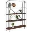 Regal Braun/Schwarz - Schwarz/Braun, LIFESTYLE, Holzwerkstoff/Metall (151/200/42,5cm) - Premium Living Regal Braun/Schwarz - Schwarz/Braun, LIFESTYLE, Holzwerkstoff/Metall (151/200/42,5cm) - Premium Living