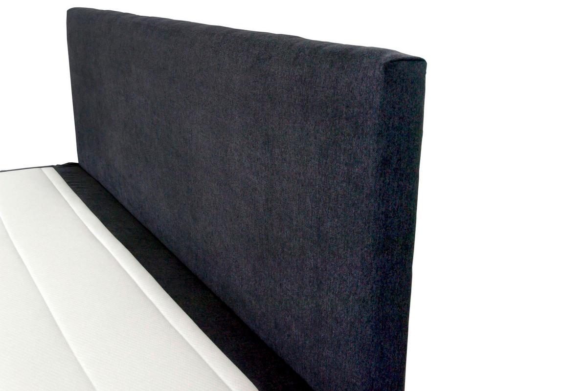 Boxspring Krevet Besa - crna/antracit, Basics, tekstil/plastika (140/200cm)