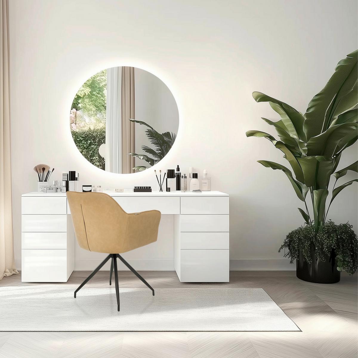 Naslanjač Elverum Spu, Barva Konjaka - črna/barve konjaka, Moderno, kovina/usnje (61/90/56cm) - MID.YOU