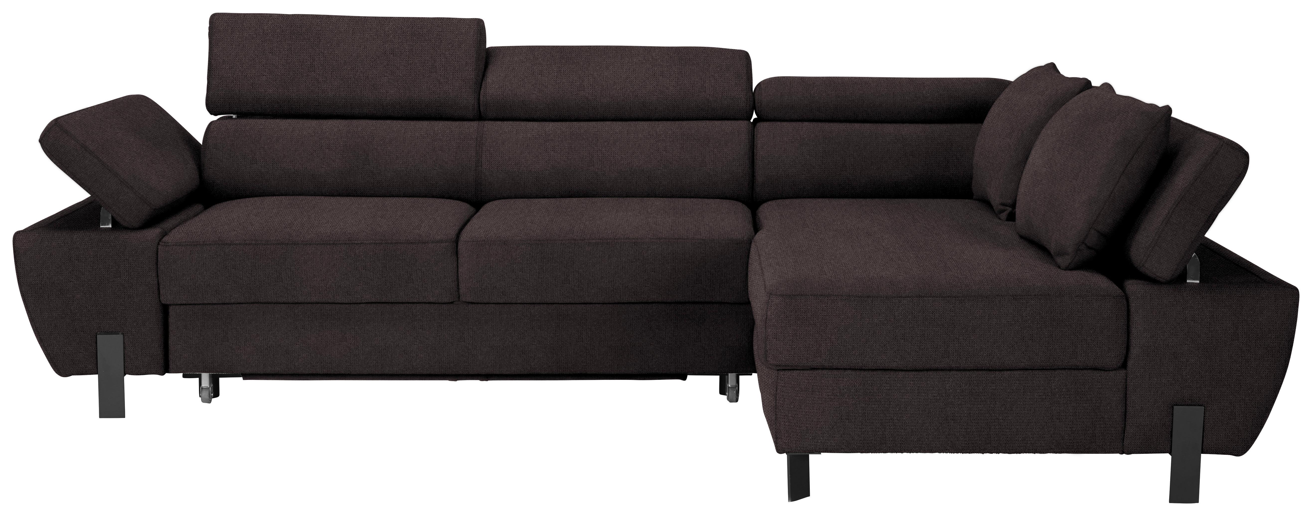 Kutna Garnitura Molina Mini - boje grafita/crna, Moderno, drvni materijal/drvo (277/189cm) - Mömax