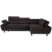 Ecksofa Molina Mini Graphitfarben - Graphitfarben/Schwarz, MODERN, Holz/Holzwerkstoff (277/189cm) - Mömax