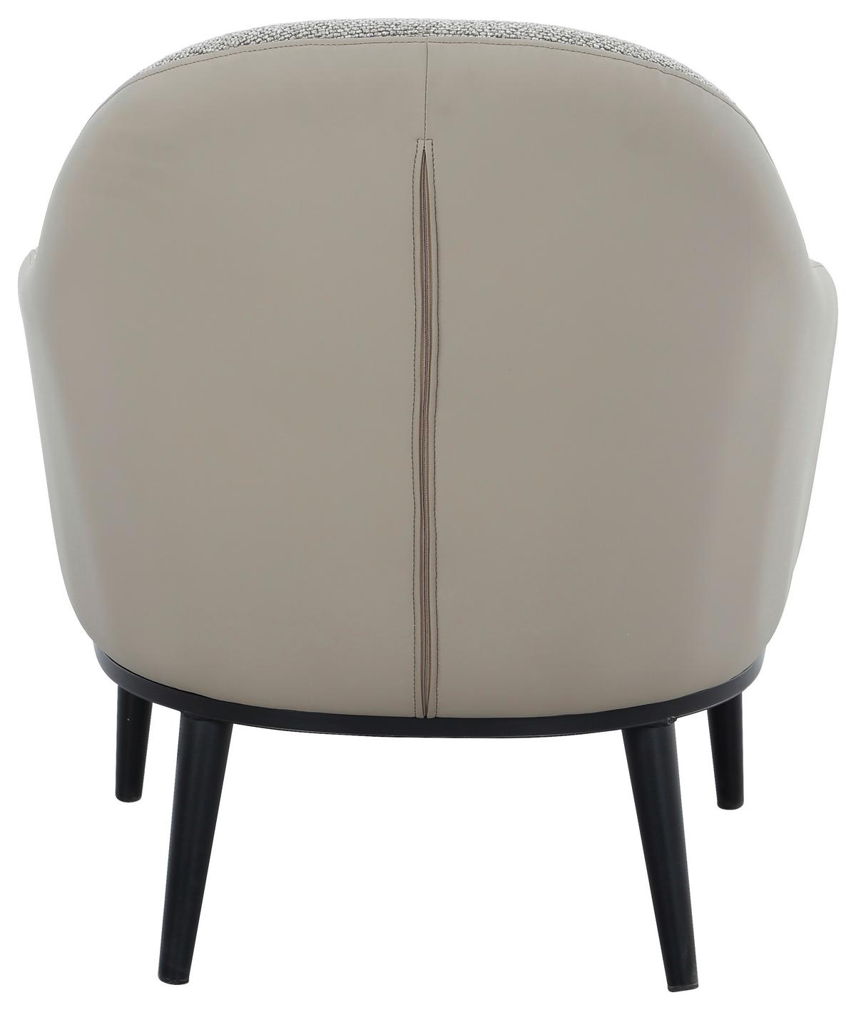 Fotelja Allegra - bež/smeđa, Moderno, metal/tekstil (77/85/78cm) - Mömax