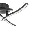 LED-TAKLAMPA ITO - svart, Modern, metall/plast (56/56/11cm) - Mömax