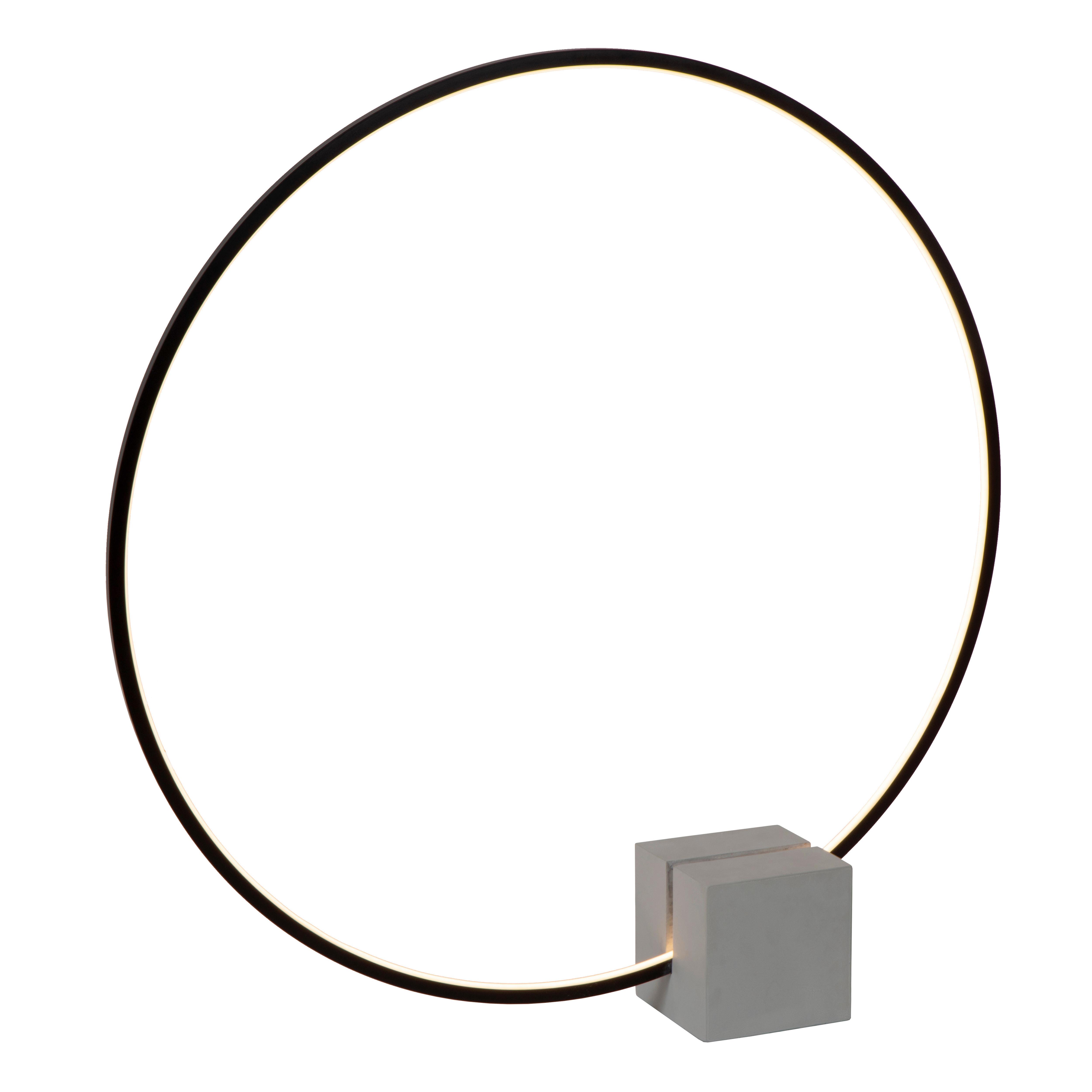 Led-stehleuchte 05555/24/30 Cirkelis - Schwarz, Konventionell, Metall (80/14/83cm) - Lucide
