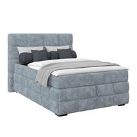 PAT BOX VEGA - albastru deschis/verde, Trend, lemn/textil (140/200cm) - Modern Living