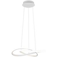 Lampă suspendată cu LED Maximilian - alb, Konventionell, plastic/metal (50/150cm) - Mömax