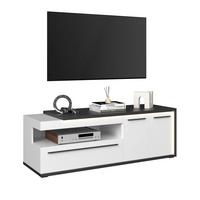 Tv Komoda Ambiente Plus - bijela/bijela visoki sjaj, Moderno, drvni materijal/plastika (163,6/56,6/53,6cm) - Modern Living