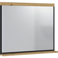Ogledalo Pepe - hrast Artisan/antracit, Trend, staklo/drvni materijal (85/77,2/12cm) - Modern Living