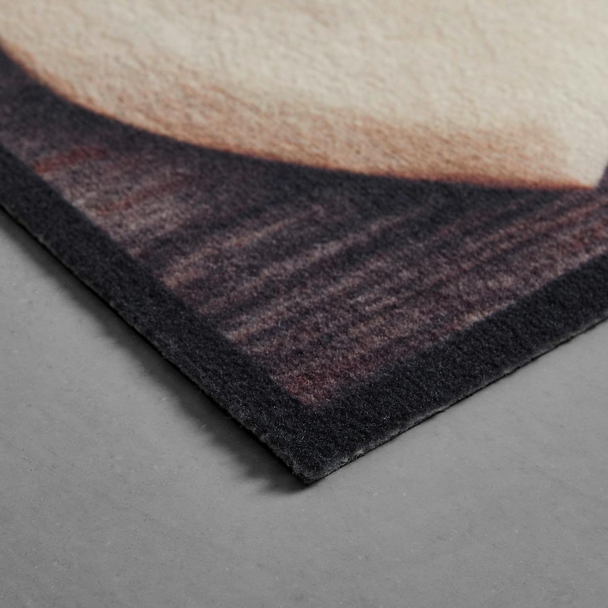 Fußmatte Home Love Wood in Braun/Beige ca. 50x70cm online kaufen  