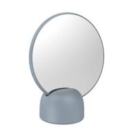 Kosmetikspiegel Naime in Grau - Grau, Modern, Glas/Kunststoff (17/19,8/8,5cm) - Premium Living