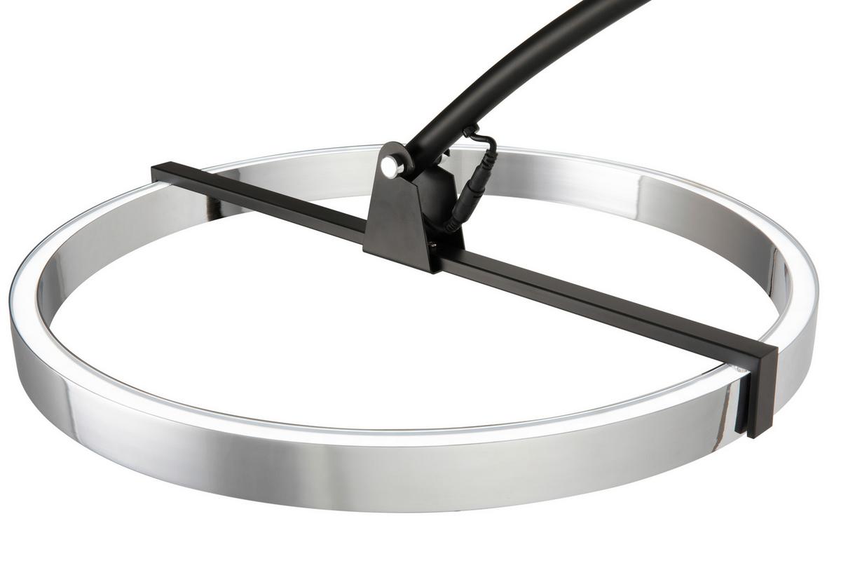 LAMPA STOJĄCA LED DRITO - przejrzysty/czarny, Trend, tworzywo sztuczne/metal (203/50/205,5cm) - Dieter Knoll