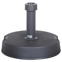 Schirmständer Kunststoff / Beton für DM 1.8-3,8 cm - Anthrazit, KONVENTIONELL, Kunststoff/Stein (40/9/40cm) - Siena Garden