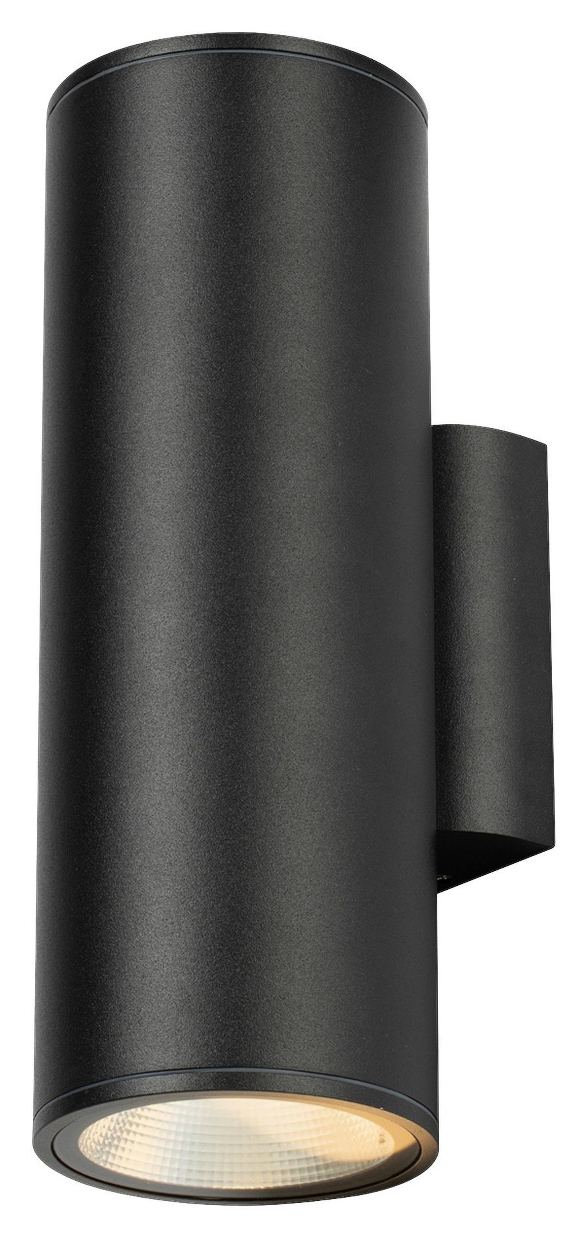 Außenwandleuchte Shim Graphitfarben max. 24 Watt - Graphitfarben, Basics, Glas/Metall (11,7/24/9cm) - MAYTONI