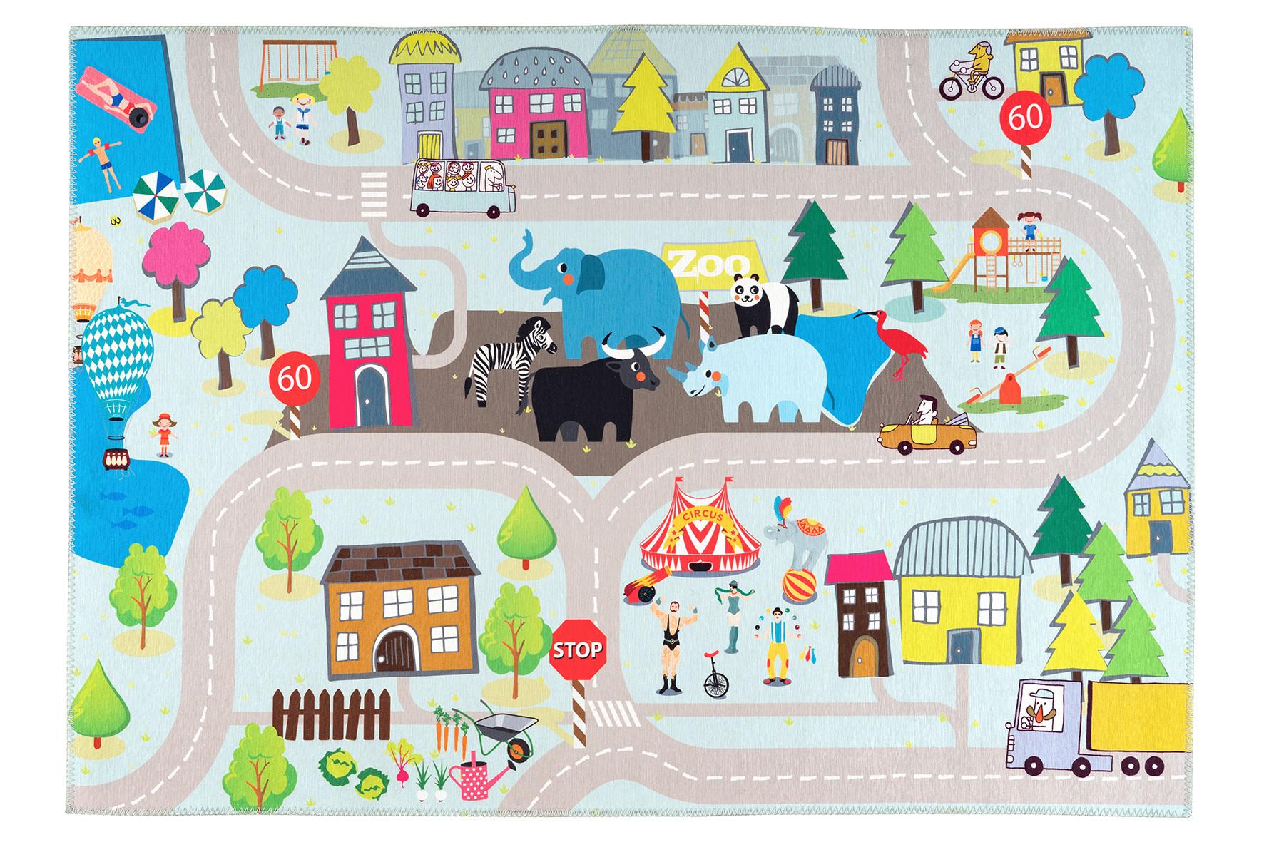 Kinderteppich my Torino Kids Multicolor ca. 120x170cm - Multicolor, Trend, Textil (120/170cm) - Obsession