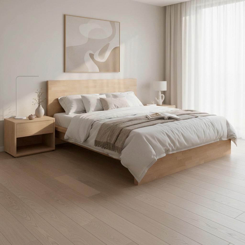 PAT WILMA - stejar sălbatic, Modern, lemn (180/200cm) - Bessagi Home