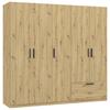 Drehtürenschrank Milos Eiche Artisan - Eiche Artisan, MODERN, Holzwerkstoff (225/210/54cm) - Mömax