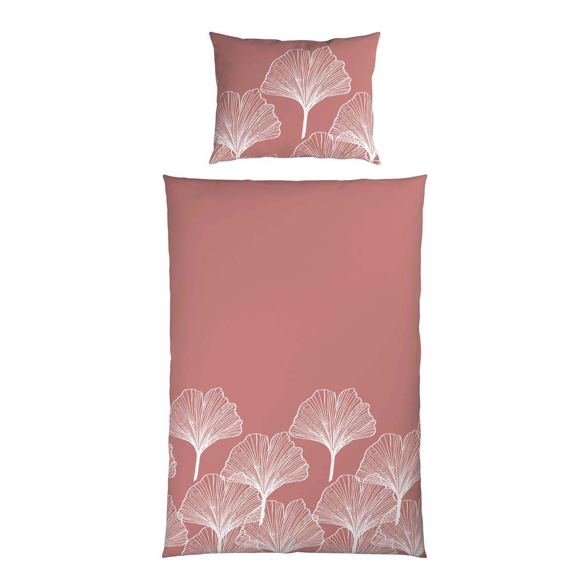 Bettwäsche Noa Weiß/Altrosa ca. 140x200cm - Altrosa/Weiß, Textil (140/200cm) - Mömax