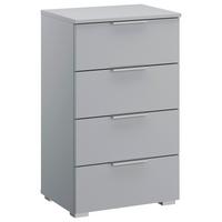 Comodă ALABAMA - gri deschis, Modern, material pe bază de lemn (47/81/42cm)