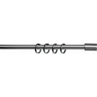Vorhangstangenset Tonne Aus Metall, Ca. 160cm - Edelstahlfarben, Metall (160cm) - Modern Living