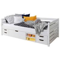 Stauraumbett Namoi mit 4 Schubkästen ca. 100x200cm Weiß - Weiß, MODERN, Holz (100/200cm) - MID.YOU