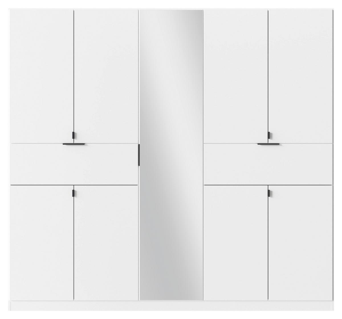Ormar S Klasičnim Vratima Ticao - bijela/siva, Moderno, drvni materijal/metal (226/210/54cm) - Modern Living