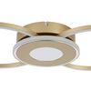 PLAFONNIER LED ALEXANDER - couleur chromée/Cappuccino, MODERN, métal/matière synthétique (57,5/28,5/6cm) - Mömax