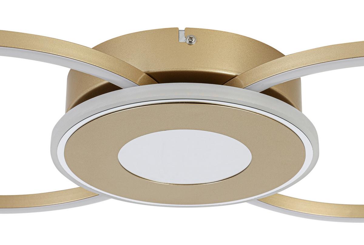 Stropna Led-svetilka Alexander - barve kroma/barve kapučina, Moderno, kovina/umetna masa (28,5/57,5/6cm) - Mömax