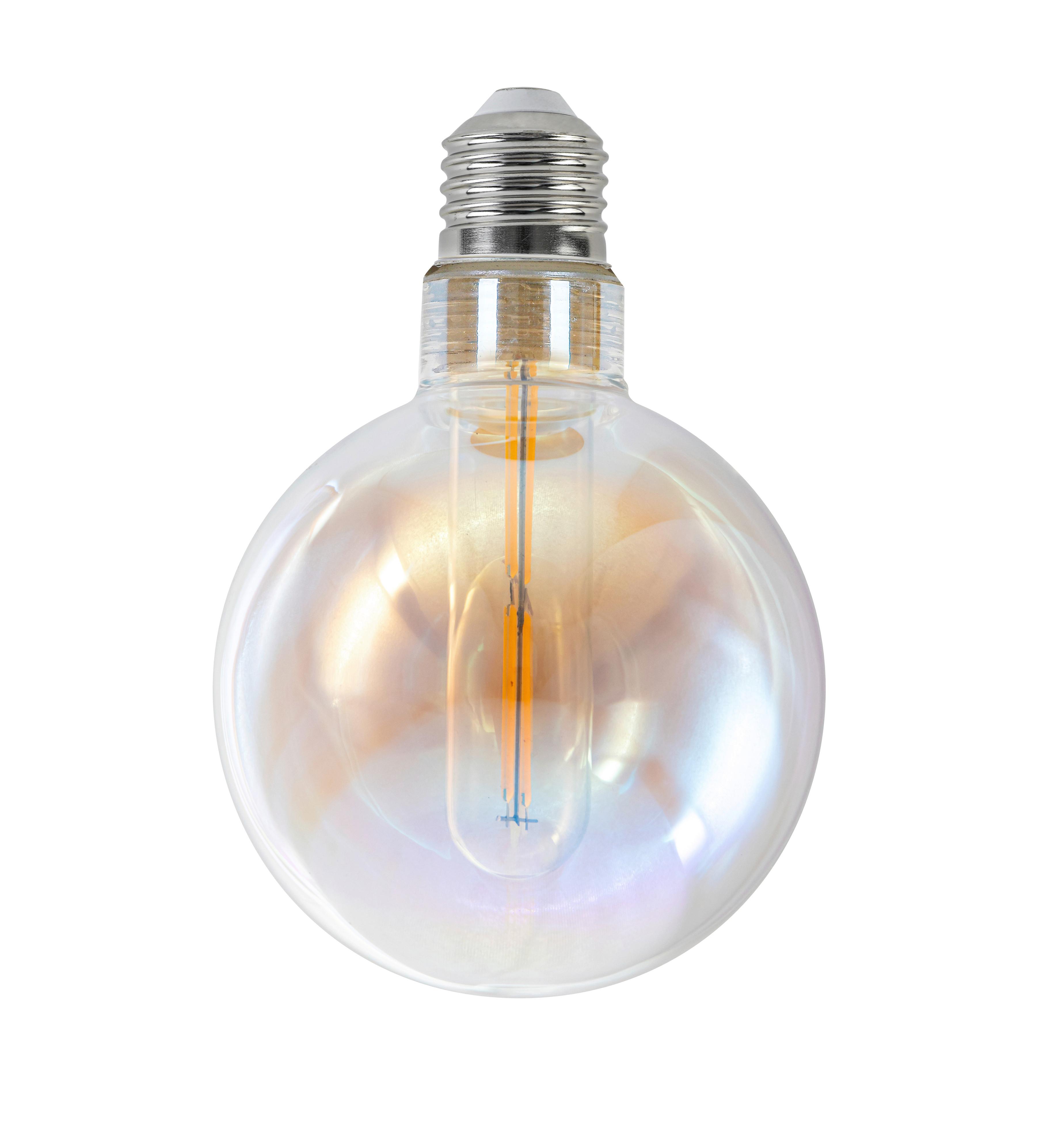 LED-LJUSKÄLLA DEKO - pärlemor, Romantik / Lanthus, metall/glas (9,5/13,8cm) - Mömax