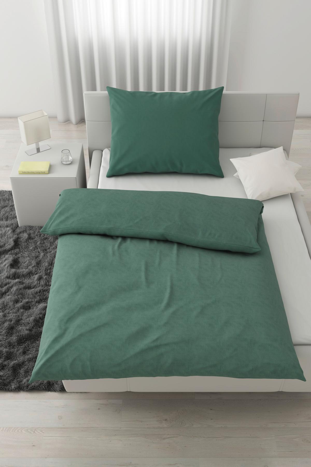 Ágyneműhuzat-garnitúra Melissa - zöld, Modern, textil (140/200cm) - Modern Living