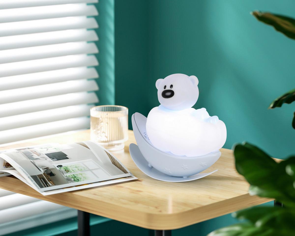 LED-Dekoleuchte Oli max. 2,5 Watt - Hellblau, Modern, Kunststoff (6,7/11/11,5cm) - Modern Living