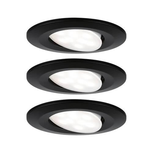 LED-Deckenleuchte Calla IP65 in Schwarz max. 6 Watt - Schwarz, Basics, Metall (9cm) - Paulmann