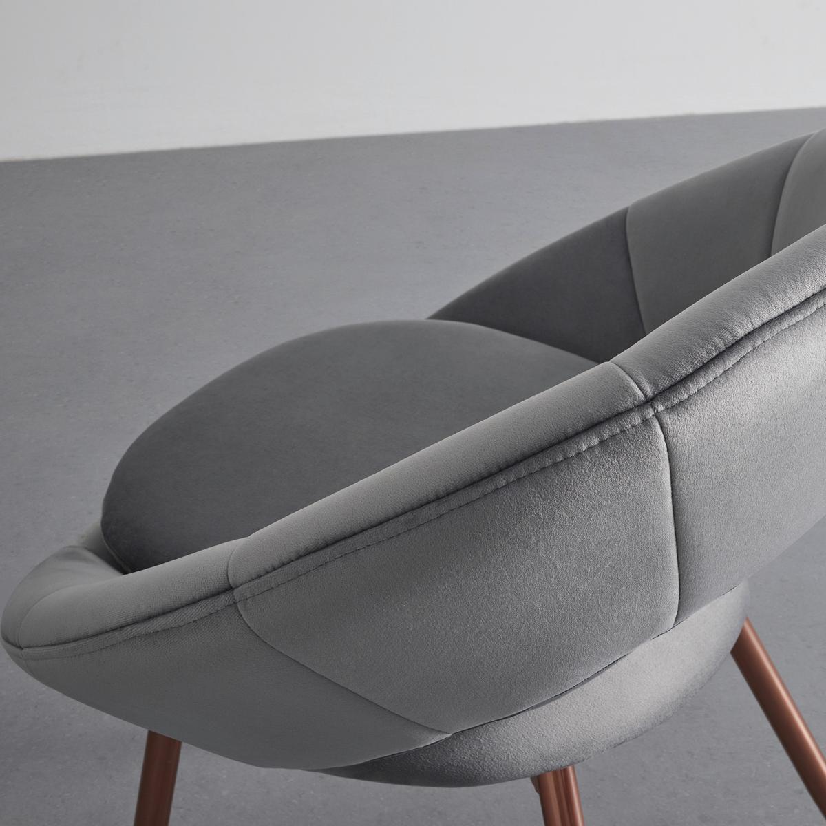 Szék Levi Gray - szürke, Modern, textil/fa (67/74/60.5cm) - Bessagi Home
