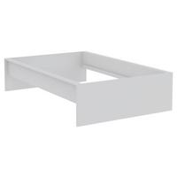 Bettrahmen Unit 120 in Weiß - Weiß, KONVENTIONELL, Holzwerkstoff (120/200cm) - Based