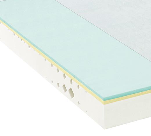 MATERAC Z PIANKI KOMFORT MAX FOAM - biały, Konventionell, tkanina (80/200cm) - FAN