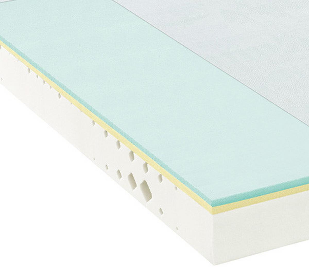 MATERAC Z PIANKI KOMFORT MAX FOAM - biały, Konventionell, tkanina (80/200cm) - FAN