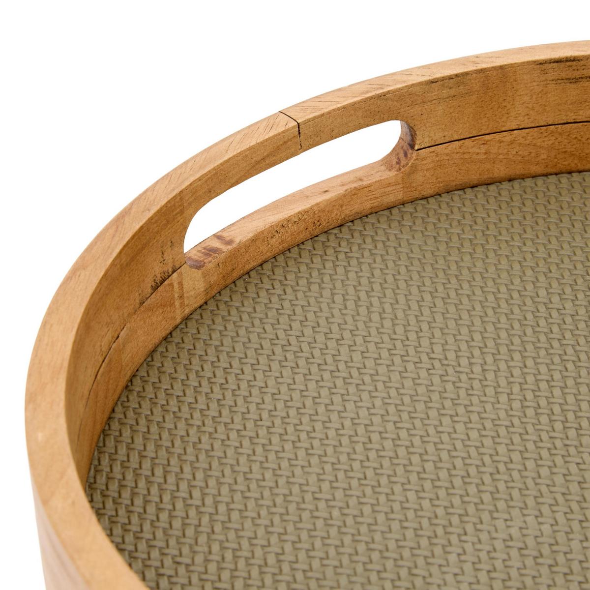 Tavă Decorativă Bonie S Cca. 34 Cm - kaki/culoare natur, Basics, lemn (34,5/5cm)