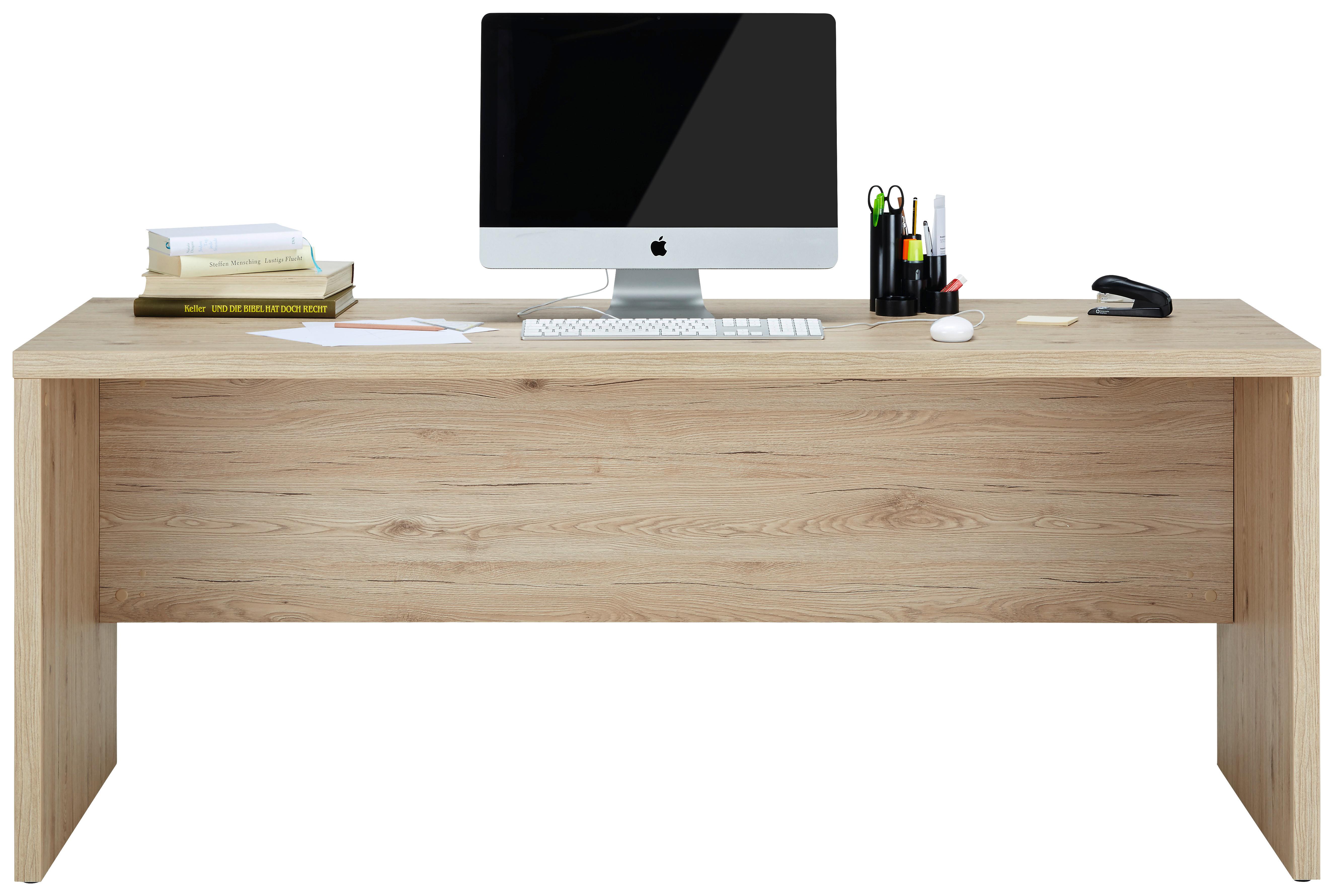 Schreibtisch in Eichefarben - Sonoma Eiche, Modern, Holzwerkstoff (180,0/74,2/69,0cm) - Modern Living
