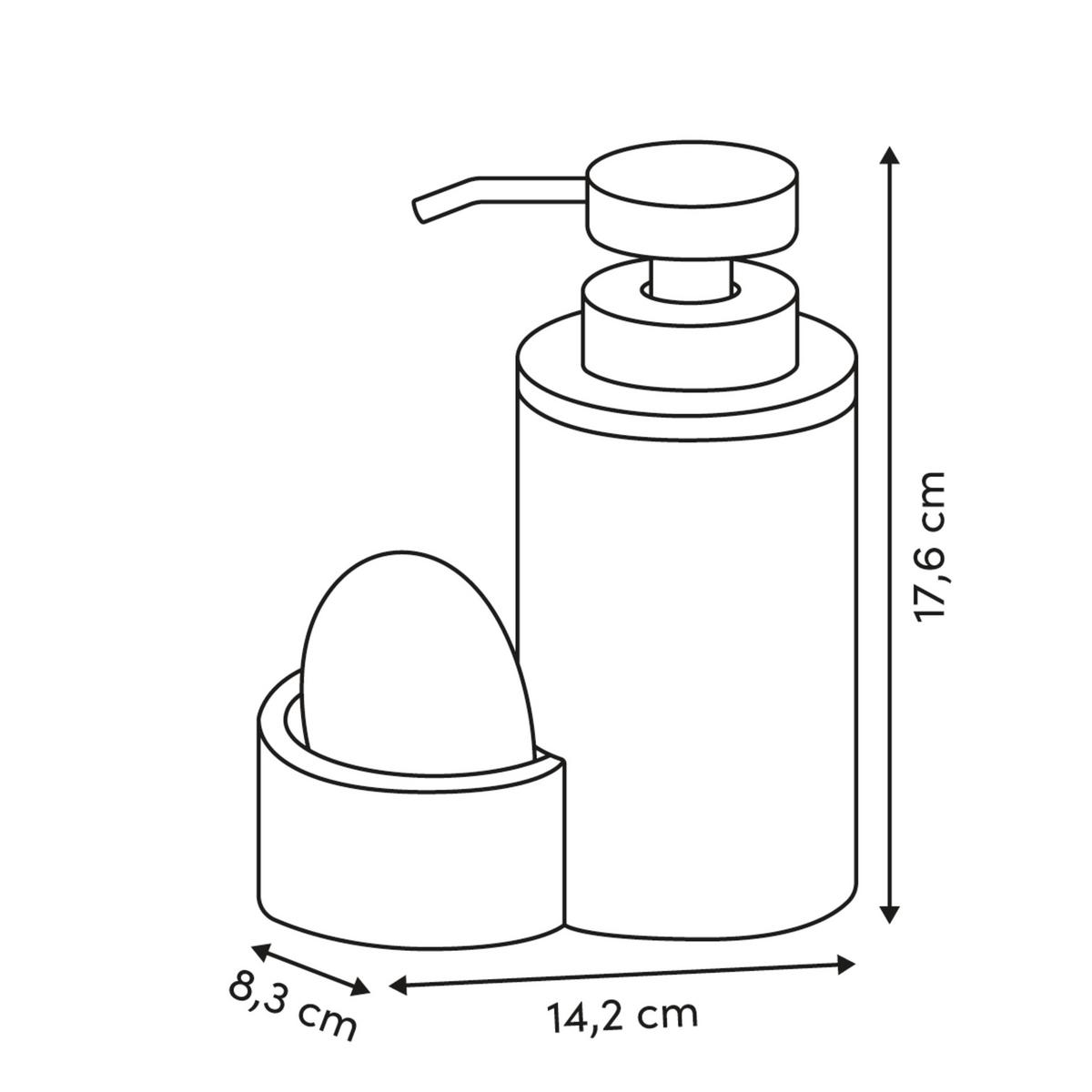 Dozator Deterdženta Za Sudove Come - bež, Osnovno, plastika (14,2/18,8/8,5cm)