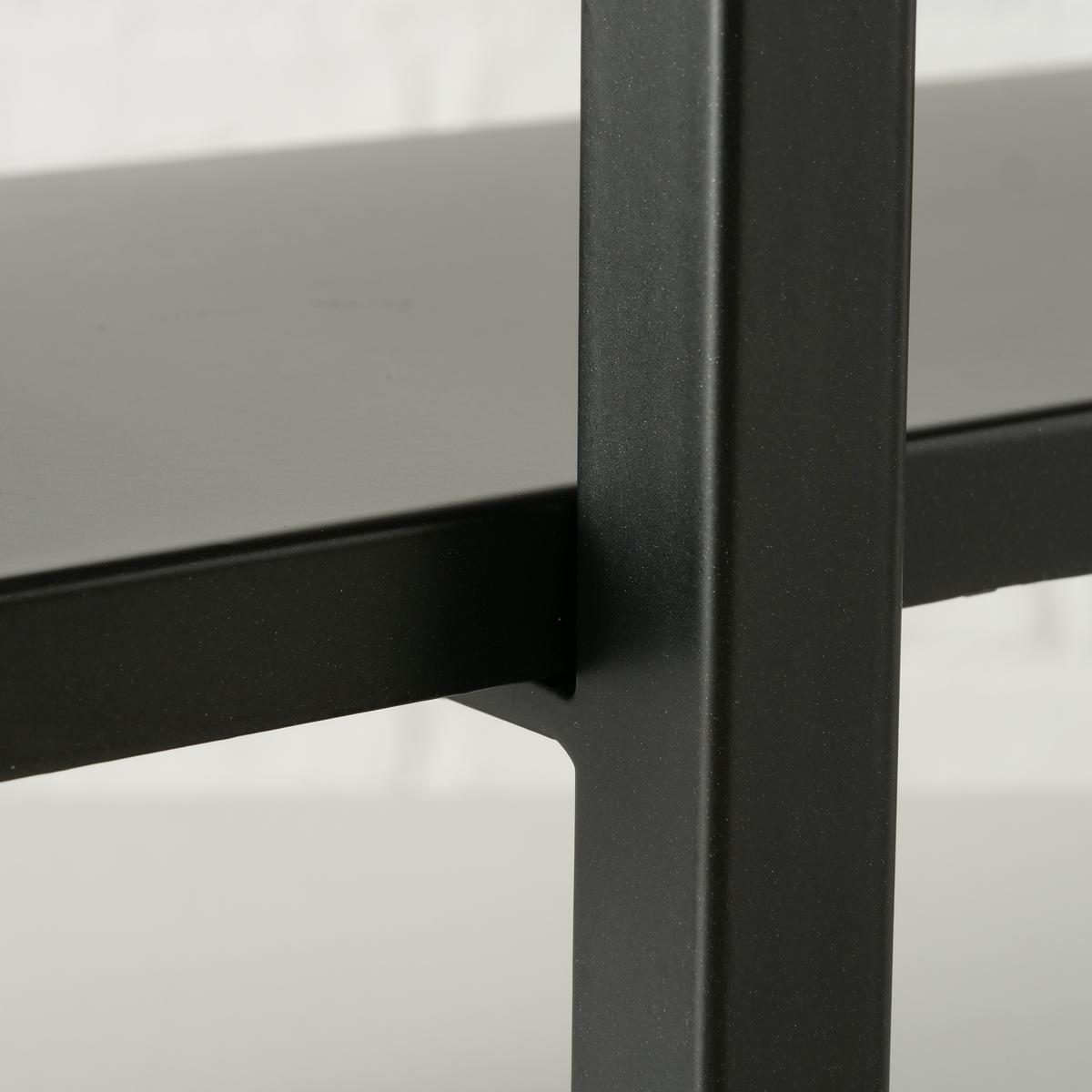 Dekotablett Quanto aus Eisen in Schwarz - Schwarz, LIFESTYLE, Metall (50/25/23cm)