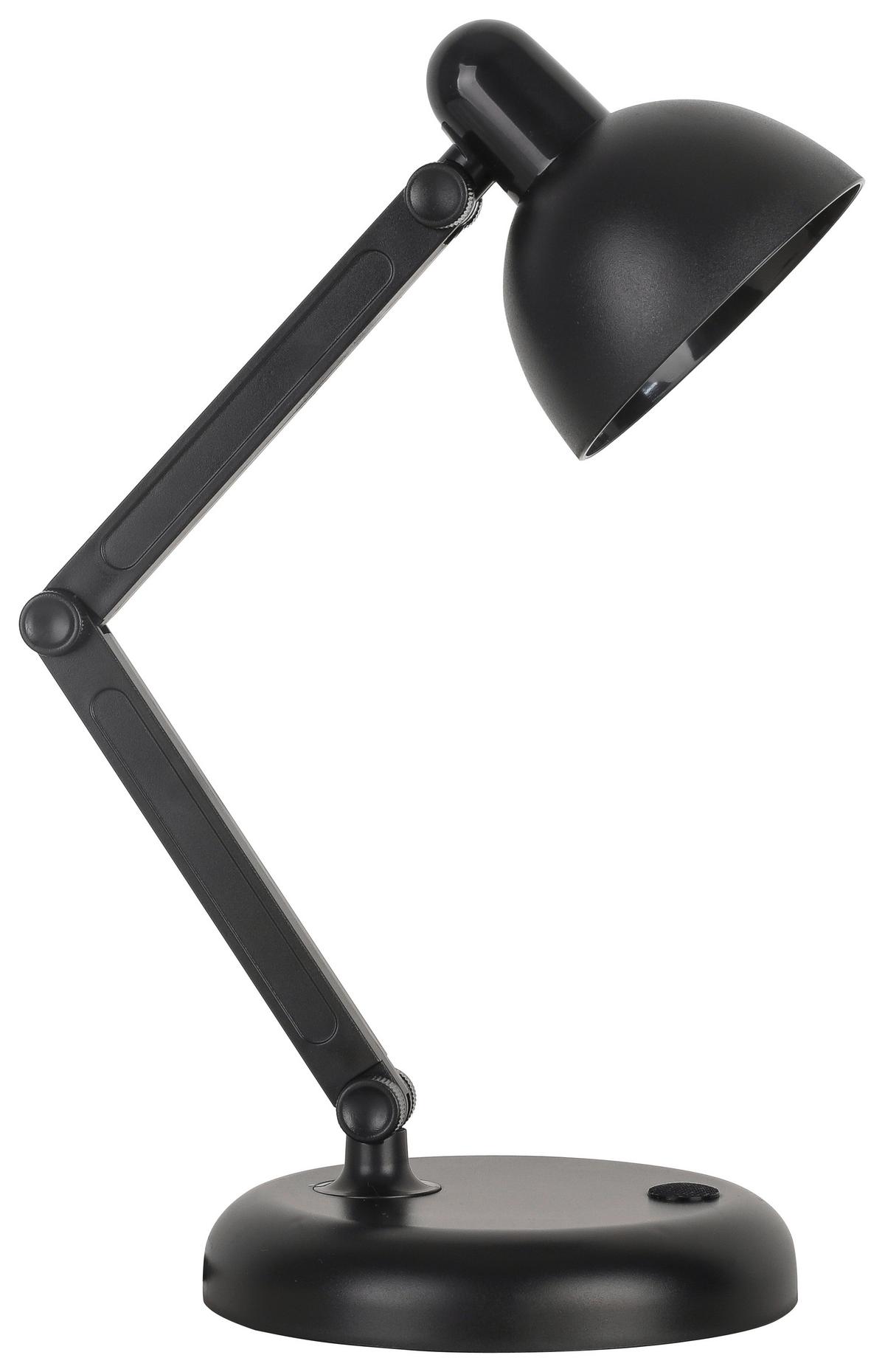 LAMPA STOŁOWA LED SCHWANK - czarny, Modern, tworzywo sztuczne (12,5/34cm) - Modern Living
