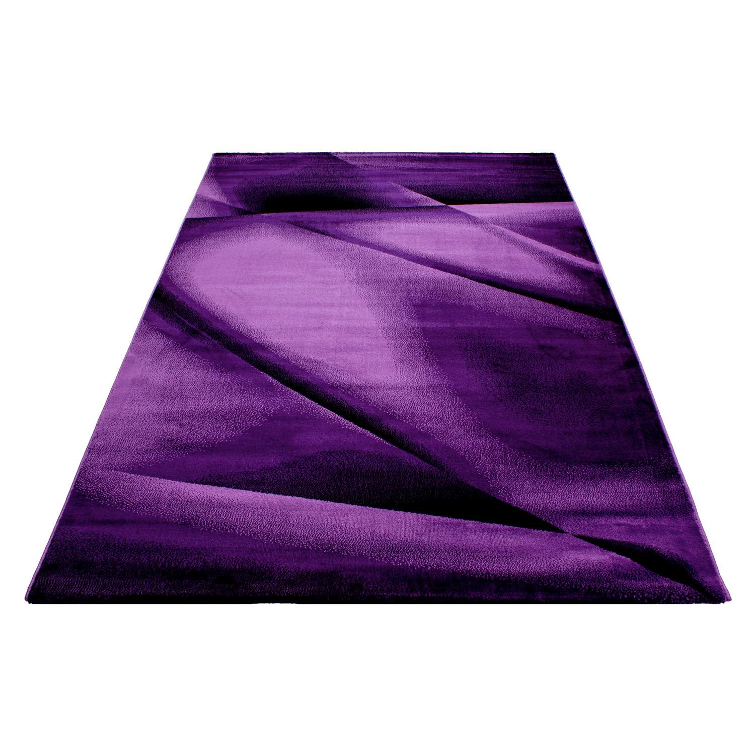 Tkana Preproga Miami, Lila, 80x150cm - lila, Trend, tekstil (80/150cm)