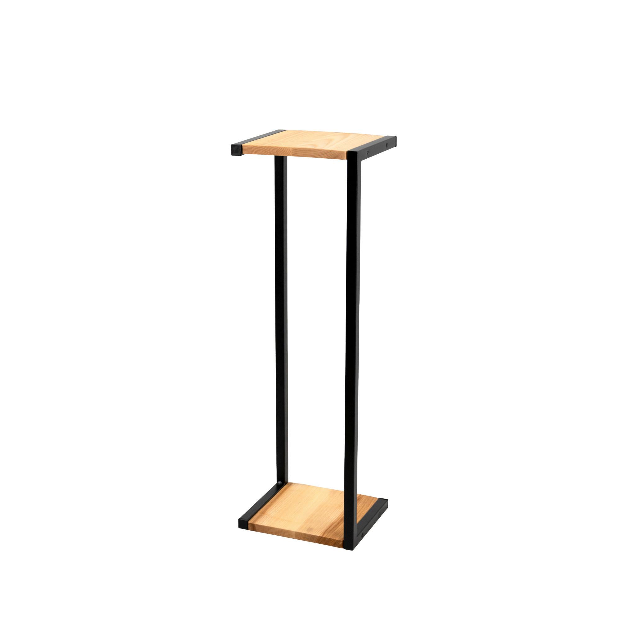 Blumenständer Schwarz - Schwarz, Basics, Metall (23/75/20cm)