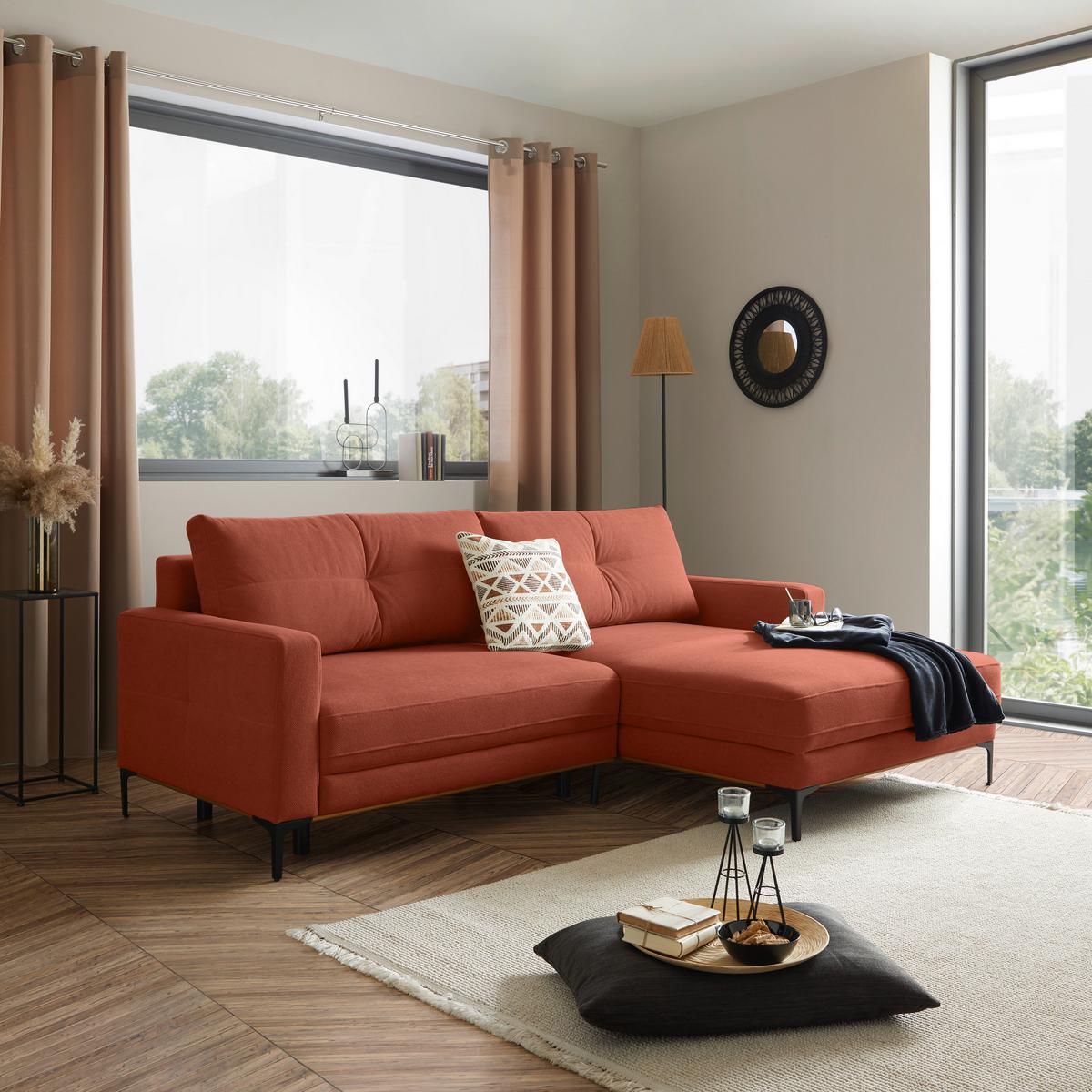 Coltar BERGAMO - ruginiu, Modern, textil (238/162cm) - Mömax