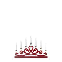 Weihnachtspyramide Nightfall Rot - Rot, Basics, Holz/Metall (7/62/40,8cm) - Markslöjd