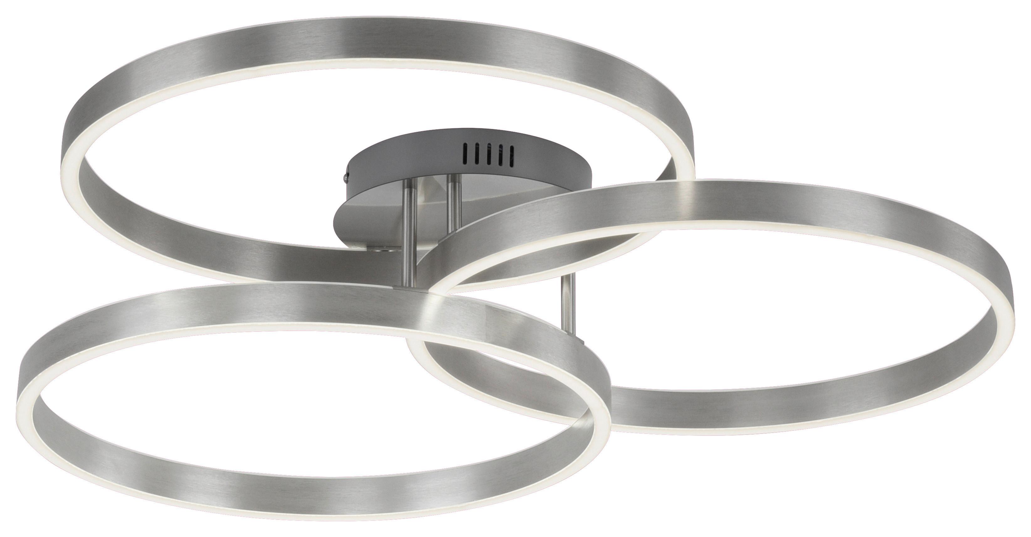 LAMPA SUFITOWA LED 6233-55 PAAN - kolor stalowy, Design, tworzywo sztuczne/metal (75/71,1/15,1cm) - Paul Neuhaus