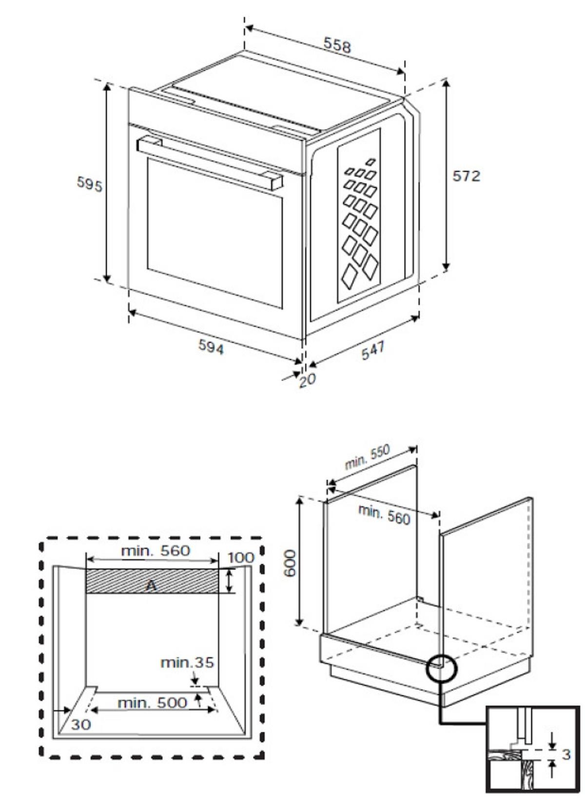 Einbaubackofen BCBISA17400KSBMPS - Schwarz, MODERN (59,4/59,5/56,7cm) - Beko