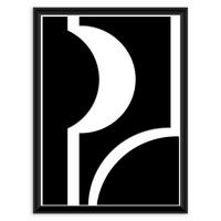 Bild Nero Schwarz/Weiß ca. 30x40cm - Schwarz/Weiß, Holzwerkstoff/Papier (30/40cm) - Modern Living