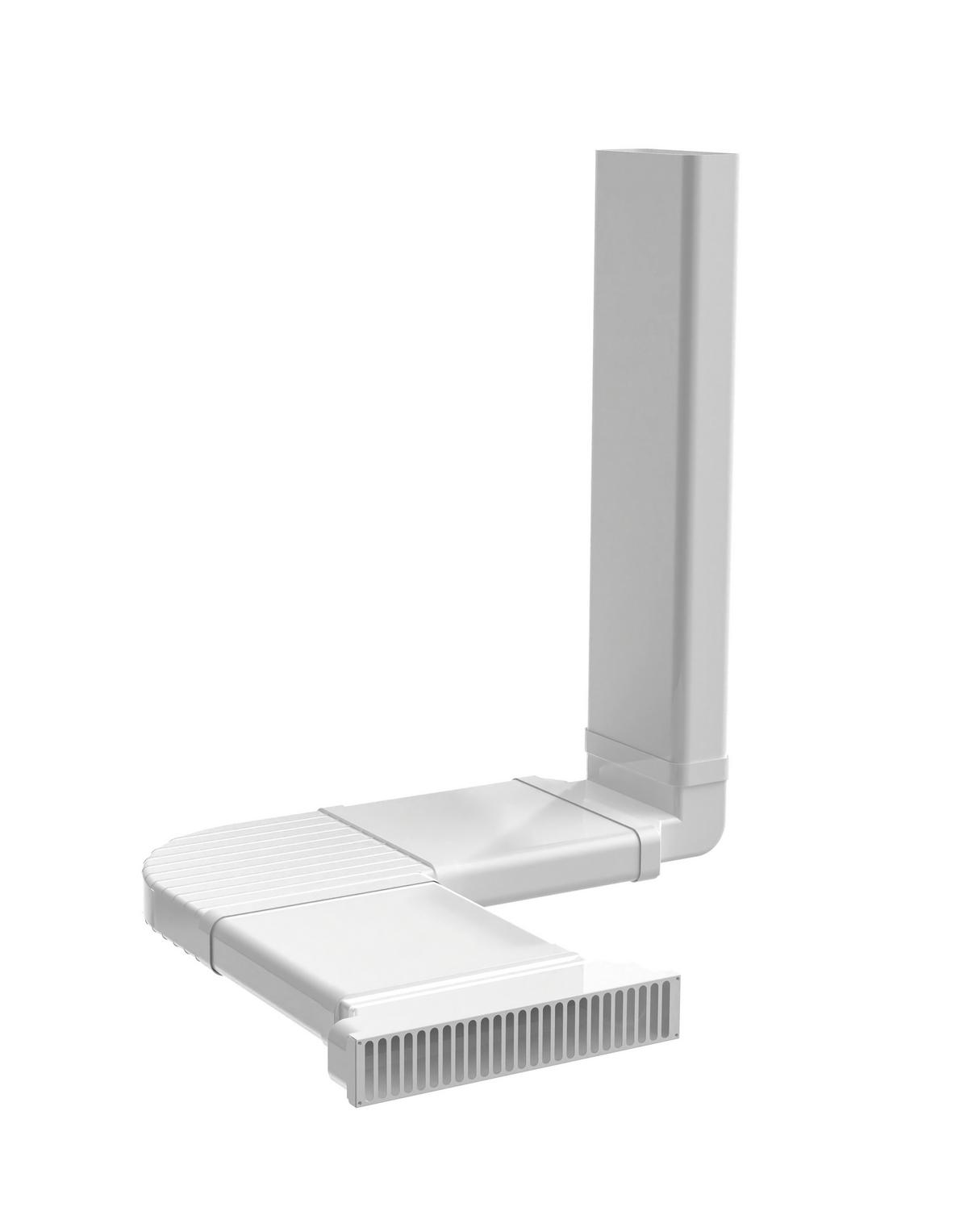 Abluftkanal DA-KS1 Weiß - Weiß, Basics, Kunststoff - PKM