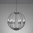 Hängeleuchte Julien - Schwarz, ROMANTIK / LANDHAUS, Metall (60/60/135cm) - MÖMAX modern living