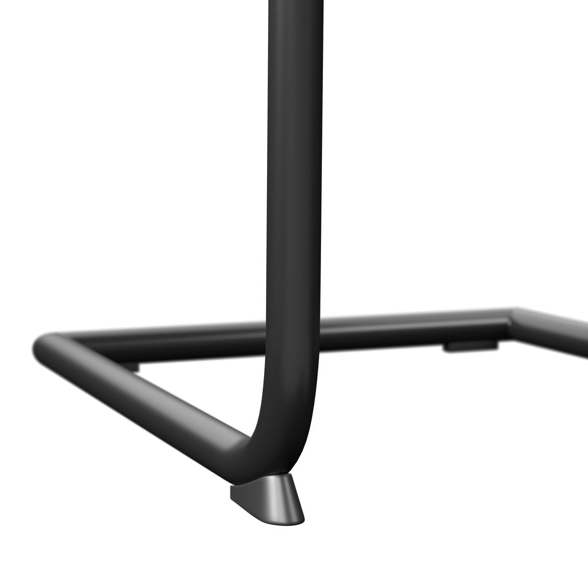 Stolica Betty - crna/antracit, Konvencionalno, metal/tekstil (43/99/60cm)